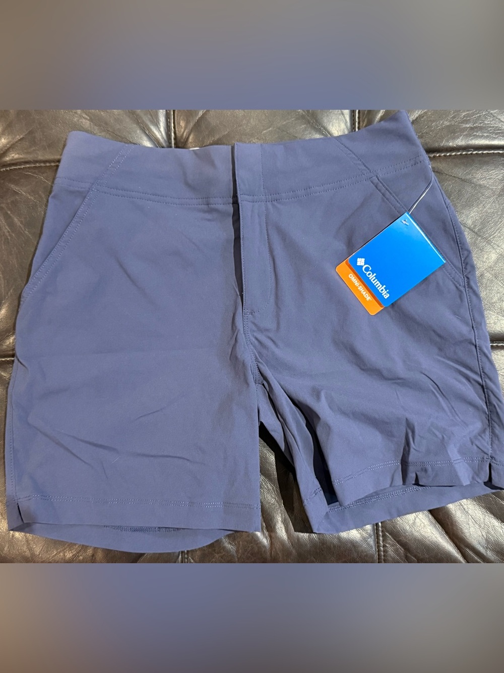 Columbia Women's Athletic Shorts - Navy Blue-Size 4-6”inseam